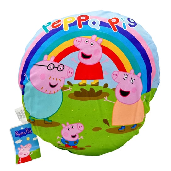 Poduszka ŚWINKA PEPPA radosna rodzinka ORYGINAŁ HASBRO Peppa Pig 35 cm Hasbro