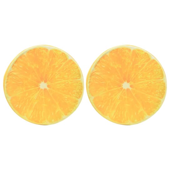 Poduszka vidaXL, nadruk pomarańczy, pomarańczowa, 40 cm, 2 szt. vidaXL