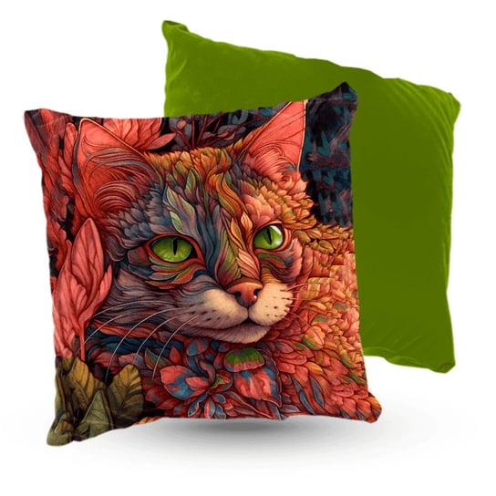 Poduszka welur kotka w kolorach zielonooki Inna marka