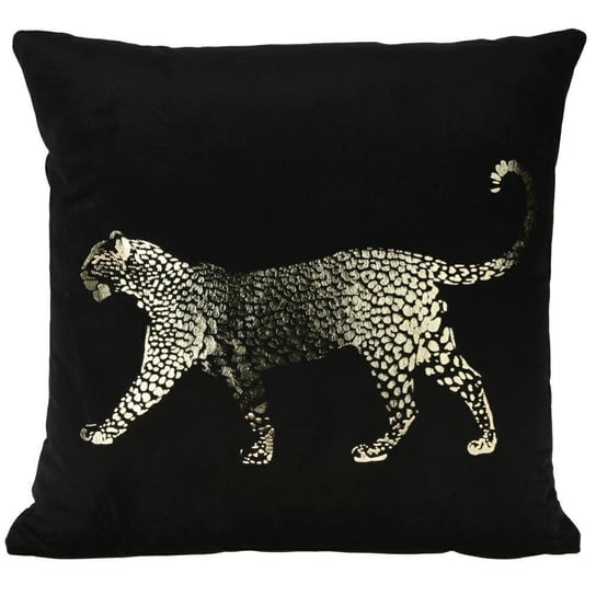 Poduszka Z Aksamitu Leopard Złoty Inna marka