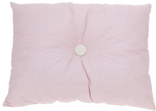 Poduszka z guzikiem, różowa, 60x45 cm King Home