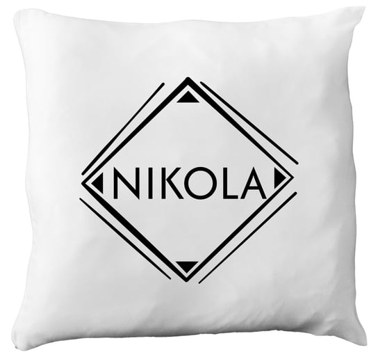 Poduszka z imieniem Nikola, prezent dla Nikoli, 4 hiperprezenty.pl