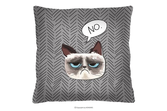 Poduszka z kotem rysunkowym APHODI Konsimo