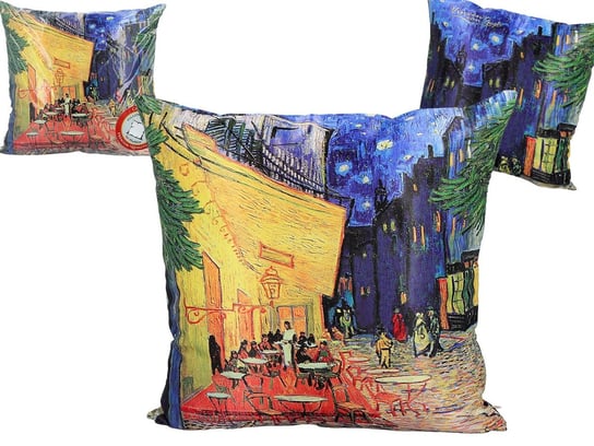Poduszka z wypełnieniem/suwak - V. van Gogh, Taras kawiarni w nocy (CARMANI) Carmani