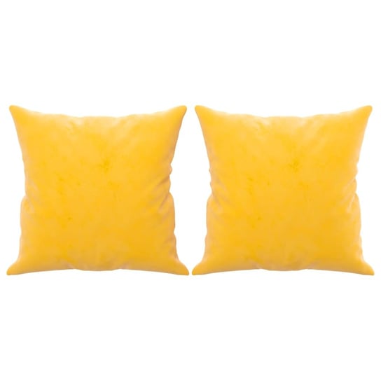 Poduszki dekoracyjne aksamitowe, 40x40 cm, żółte / AAALOE Inna marka