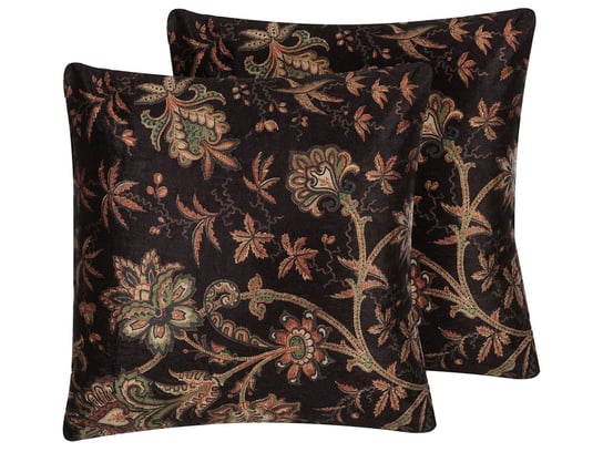 Poduszki dekoracyjne BELIANI Karur, ciemnobrązowe, 45x45 cm, 2 szt. Beliani