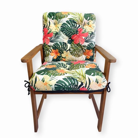 Poduszki na fotele ogrodowe, 50x50x50 cm, Tropic Zielony 4L Textil