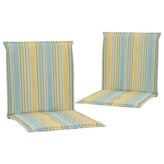 Poduszki na krzesła ogrodowe, 2 szt., kolorowe, 100x50x3 cm vidaXL