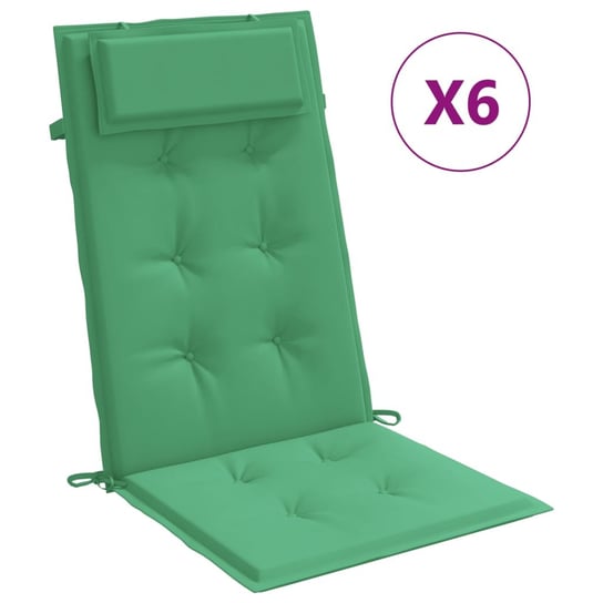 Poduszki na krzesła z wysokim oparciem - Zielone 1 Zakito Europe