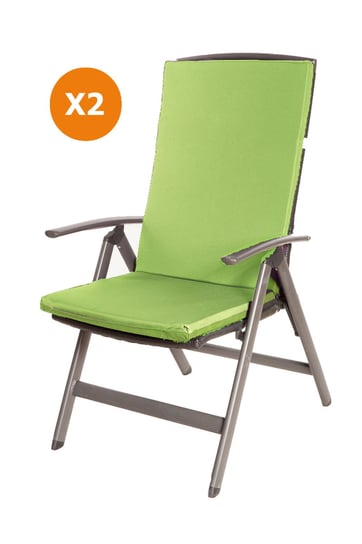 Poduszki na krzesło i fotel ogrodowy 110x47x4cm, limonka komplet 2szt., poduszka na meble ogrodowe, poduszka zewnętrzna, poduszka ogrodowa/ Setgarden Inna marka