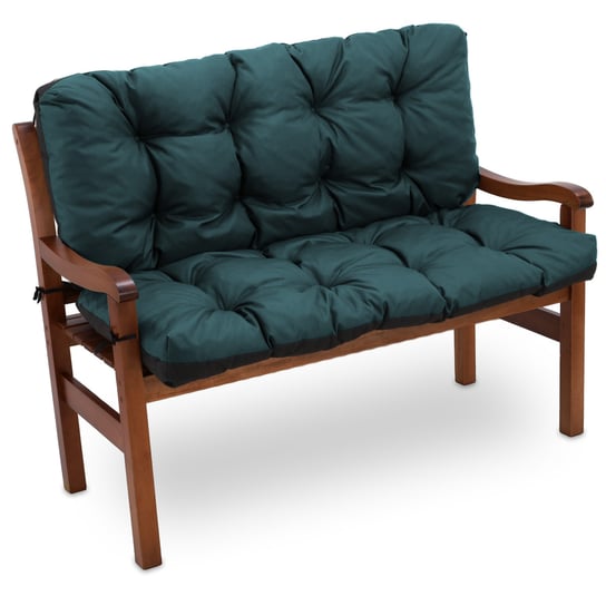 Poduszki na ławki ogrodowe 100x100 cm- wygodne poduszki na siedziska i oparcia zielony Amazinggirl