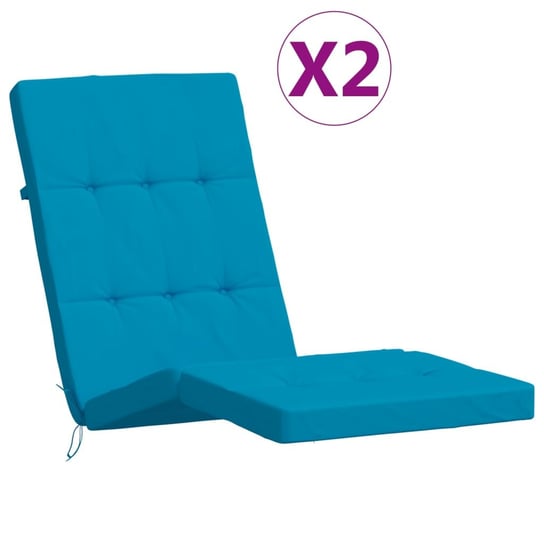 Poduszki na leżaki, 2 szt., jasnoniebieskie, tkani Inna marka