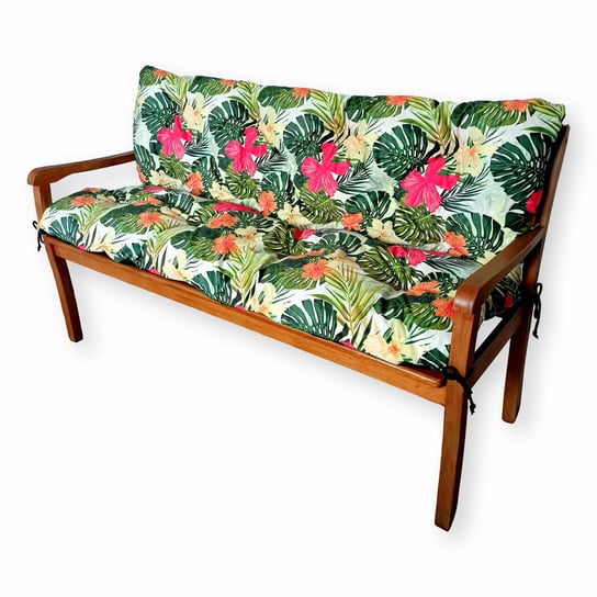 Poduszki na meble ogrodowe z oparciem, 150x50x50 cm, Tropic Zielony 4L Textil