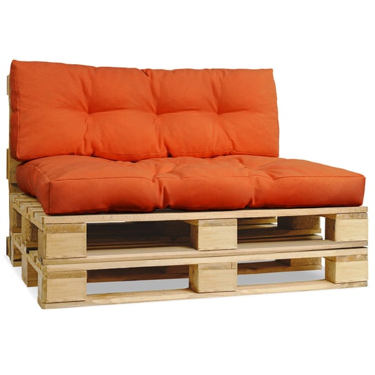Poduszki na palety, mable paletowe 40x120 cm, 80x120 cm w kolorze pomarańczowym POSTERGALERIA