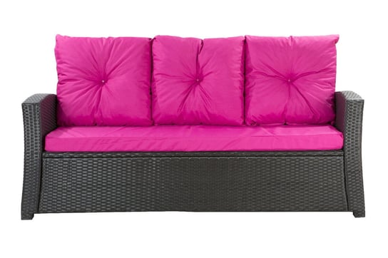 Poduszki na sofę, różowe, 168x52x7+ 3*50x56cm, poduszki na meble ogrodowe Inna marka