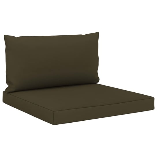 Poduszki na sofę z palet, 2 szt., kolor taupe, tkanina vidaXL