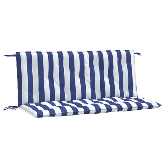 Poduszki ogrodowe 120x50x7cm, niebiesko-białe pasy / AAALOE Inna marka