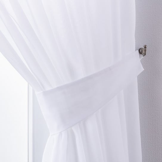 Podwiązka woalowa Victoria, biały natural look, 12 x 70 cm, Woale i firany Inna marka