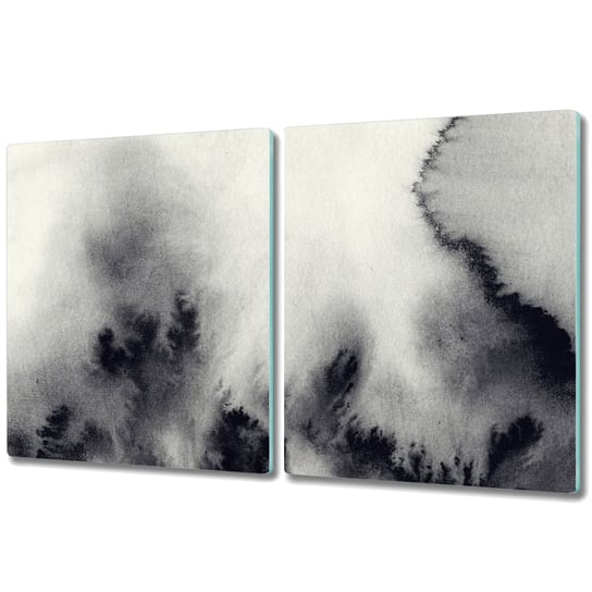 Podwójna Deska Do Krojenia ze Szkła - 2x 40x52 cm - Plamy atramentu Coloray