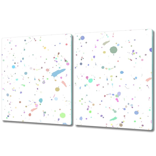 Podwójna Deska Do Krojenia ze Szkła Hartowanego - 2x 40x52 cm - Plama Farby Coloray