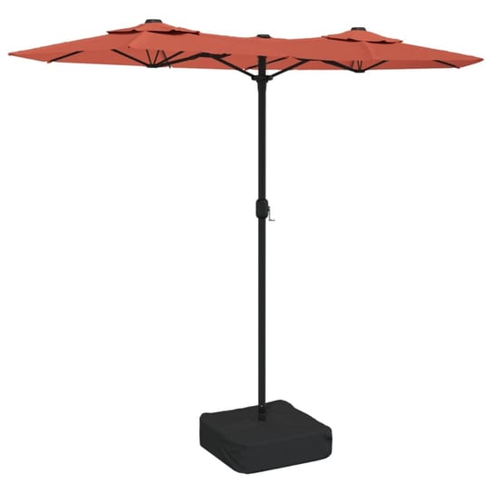 Podwójny parasol ogrodowy, 316x145x240 cm, terakot Inna marka