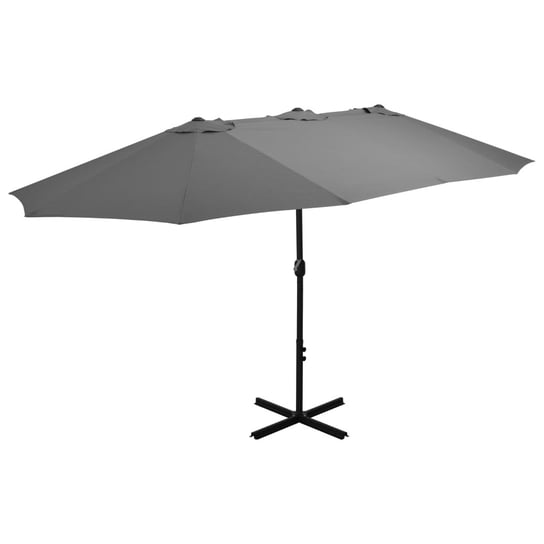 Podwójny parasol UV, 460x270x246 cm, antracyt / AAALOE Inna marka