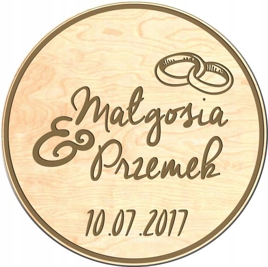 Podziękowanie dla gości ślub, wesele magnes mk15 e-druk
