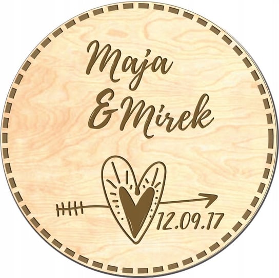 Podziękowanie dla gości ślub, wesele magnes mk21 e-druk