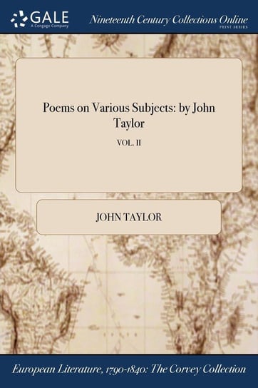 Poems on Various Subjects Taylor John