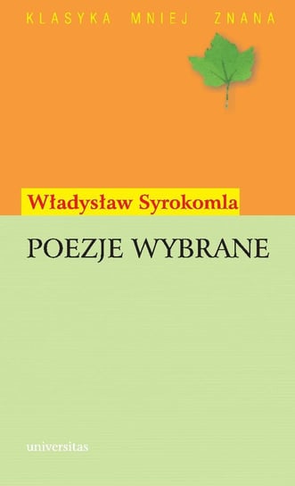 Poezje wybrane Syrokomla Władysław