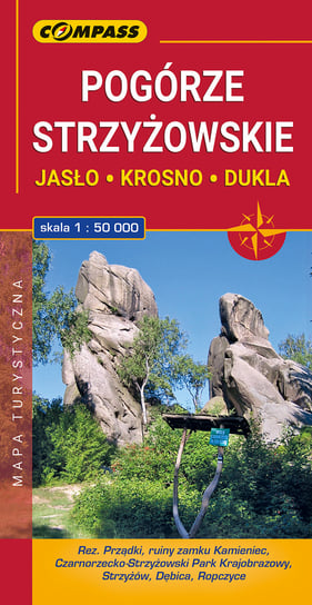 Pogórze Strzyżowskie. Jasło. Krosno. Dukla. Mapa turystyczna 1:50 000 Wydawnictwo Kartograficzne Compass
