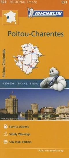Poitou-Charentes Map 521 Michelin