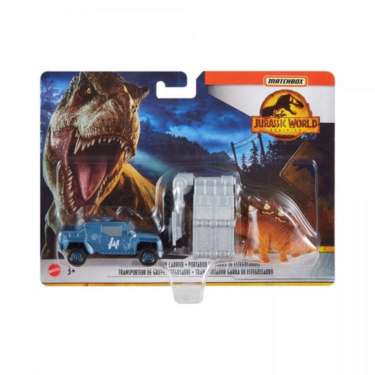 Pojazd Matchbox Jurassic World Transporter Dinozaurów Stegosaurus Claw Carrier Mattel