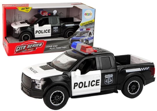 Pojazd Terenowy Policja Czarny Otwierane Drzwi Dźwięk Światła Inna marka