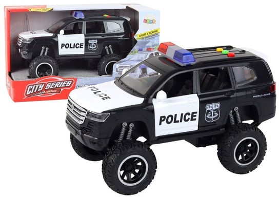 Pojazd Terenowy Raptor Policja Czarny Otwierane Drzwi Dźwięk Światła Inna marka
