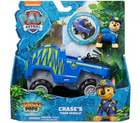 Pojazd z figurką Psi Patrol: Patrol z dżungli Chase Psi Patrol
