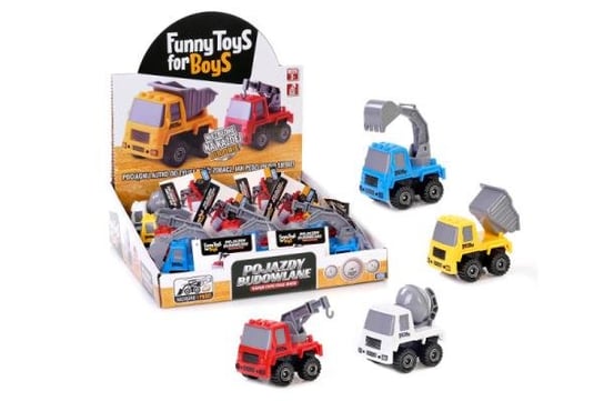 Pojazdy budowlane ToysForBoys 12/disp ARTYK 125409 mix cena za 1 szt Artyk