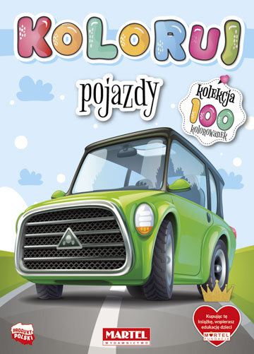 Pojazdy. Koloruj 