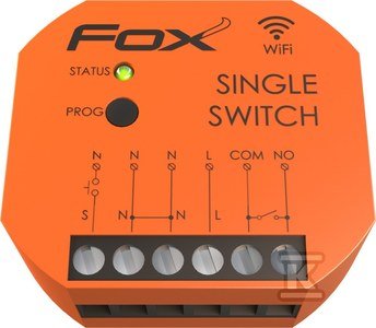 Pojedynczy przekaźnik Wi-Fi 230V FOX SWITCH Fox
