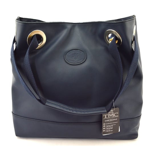 Pojemna skórzana damska torebka na ramię shopper Vera Pelle