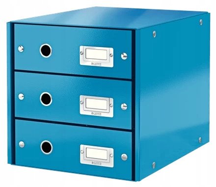 pojemnik 3 szuflady biurowy Leitz niebieski Leitz