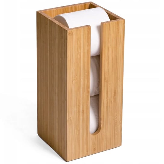 Pojemnik bambusowy na papier toaletowy TUTUMI, brązowy, 33x15x15 cm Tutumi