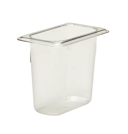 Pojemnik Camwear GN 1/9 z poliwęglanu, Cambro, GN 1/9, 1,4L, transparentny, 108x176x(H)150mm CAMBRO