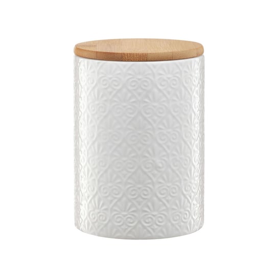 Pojemnik ceramiczny Tuvo mozaika z bambusową pokrywką 1110 ml AMBITION Ambition
