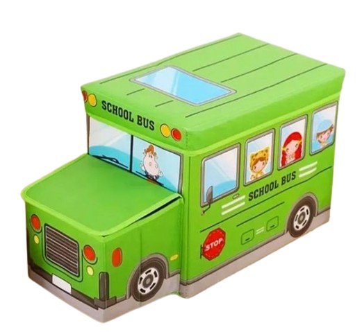 Pojemnik do przechowywania zabawek organizer box autobus szkolny JDS