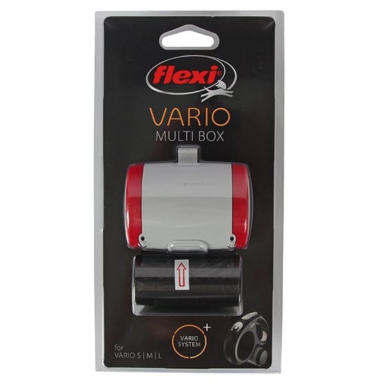 Pojemnik do smyczy automatycznej FLEXI Vario Multi Box, czerwony . Flexi