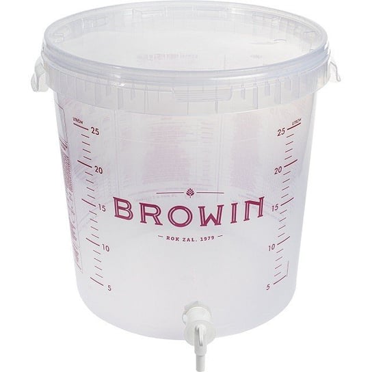 Pojemnik fermentacyjny 30 l z pokrywką i kranem Browin Browin