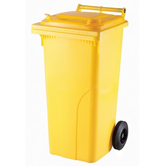 Pojemnik kubeł na odpady i śmieci ATESTY Europlast Austria - żółty 120L Europlast Austria