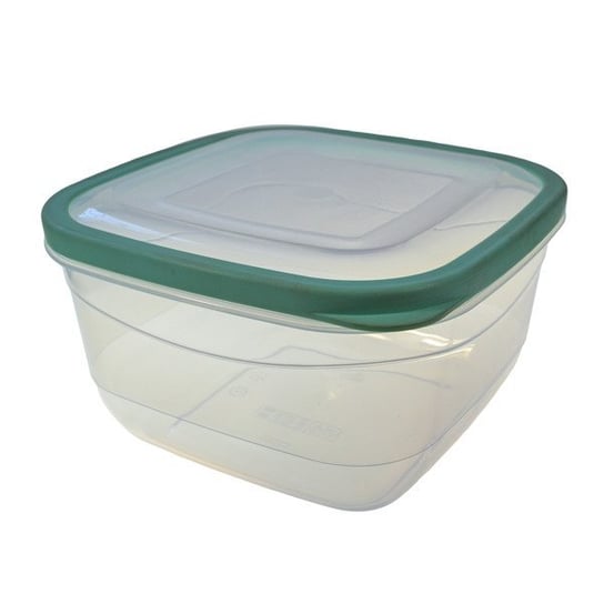 Pojemnik kwadratowy 3,6 l z uszczelką zieloną bez BPA STALMAN