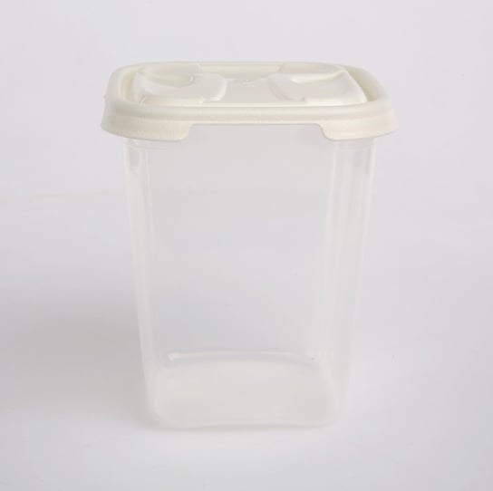 Pojemnik kwadratowy TONTARELLI Nuvola Frigo Box (9042508), biały, 1 l TONTARELLI